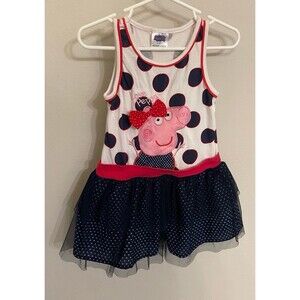 Peppa Pig Little Girl Toddler Dress Outfit, 110 cm, Size 4T